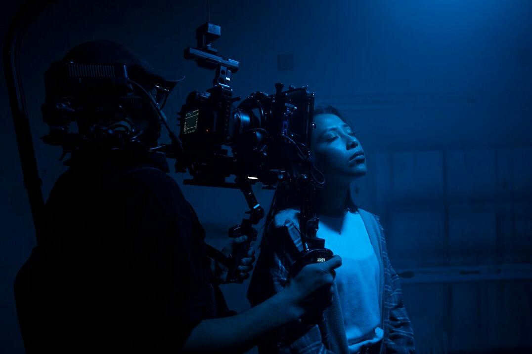 actress filming blockbuster