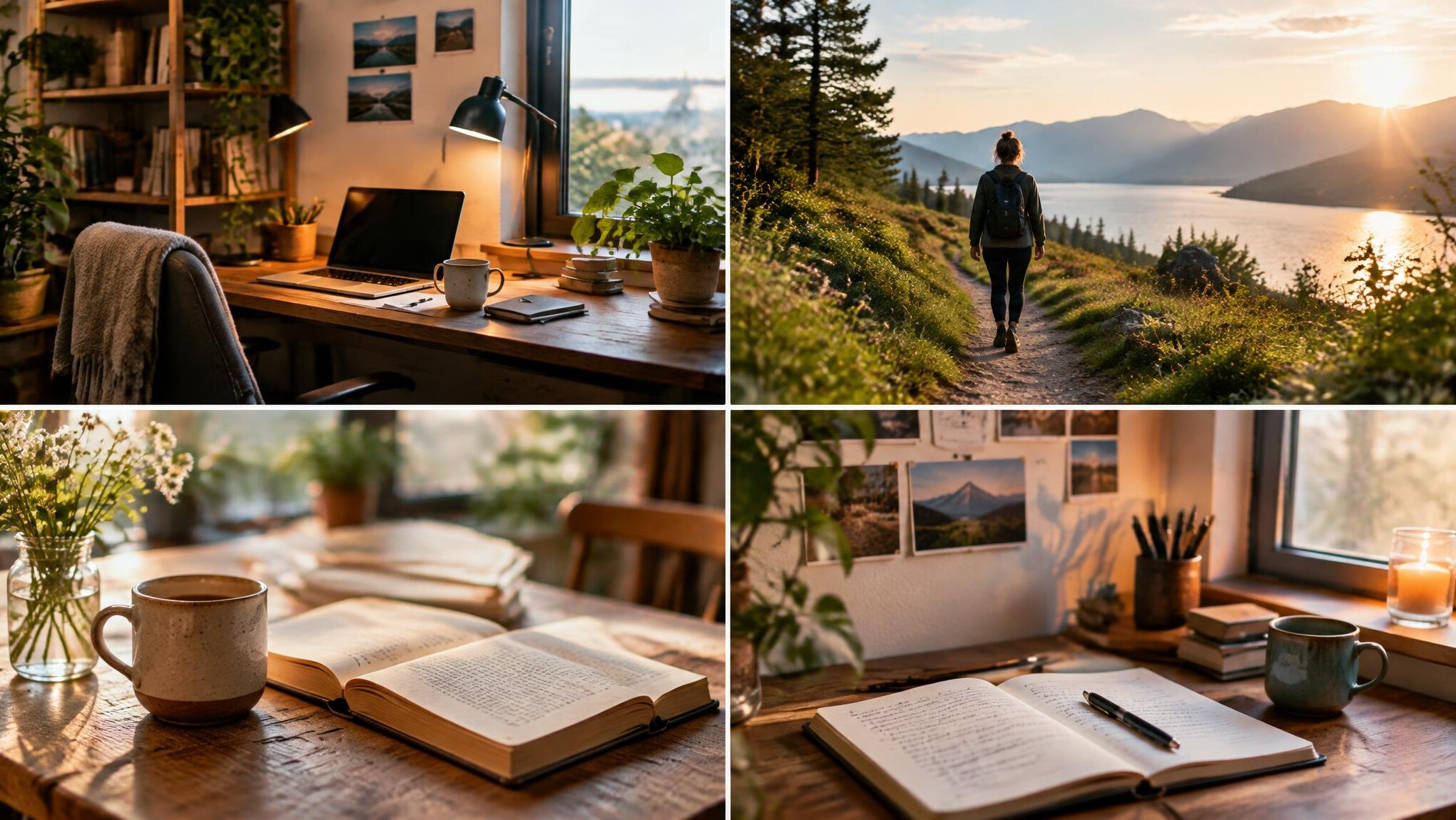 cozy home office setup