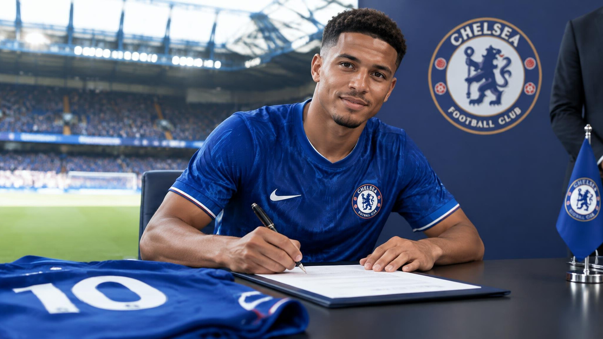 football player signing contract