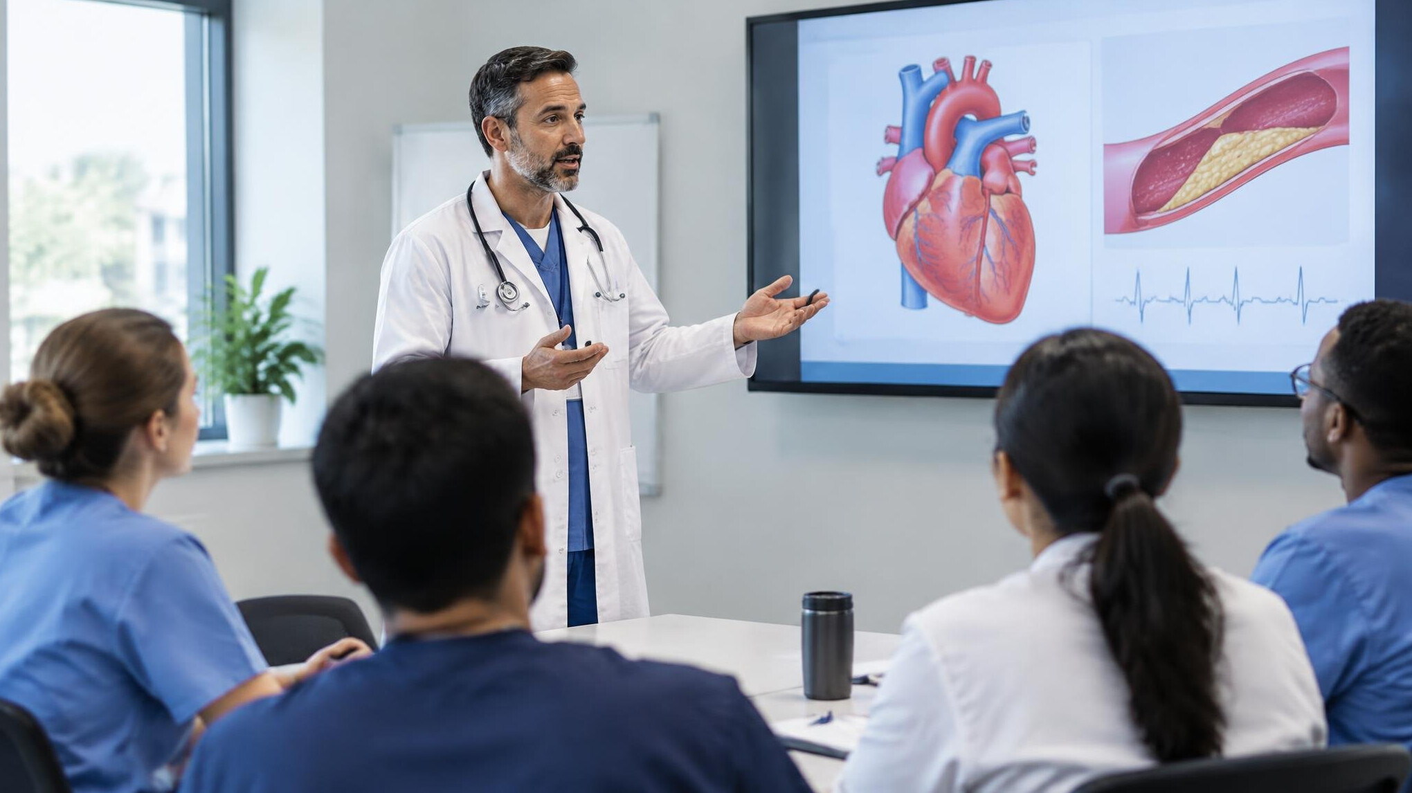 doctor giving lecture