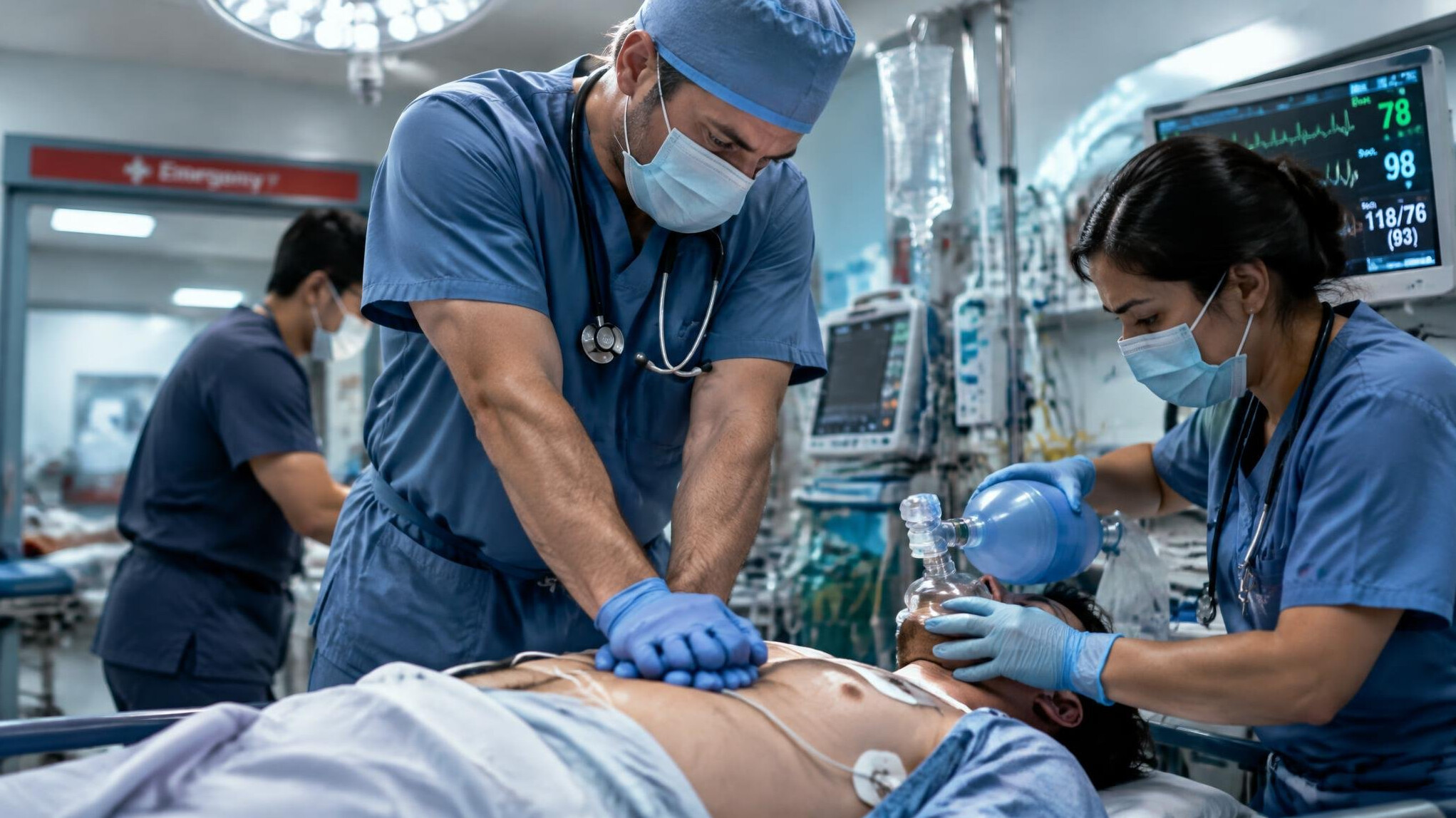 doctor in emergency room