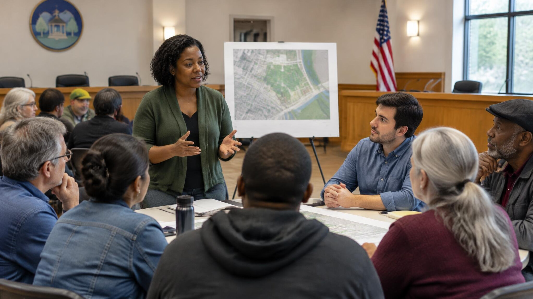 community meeting people